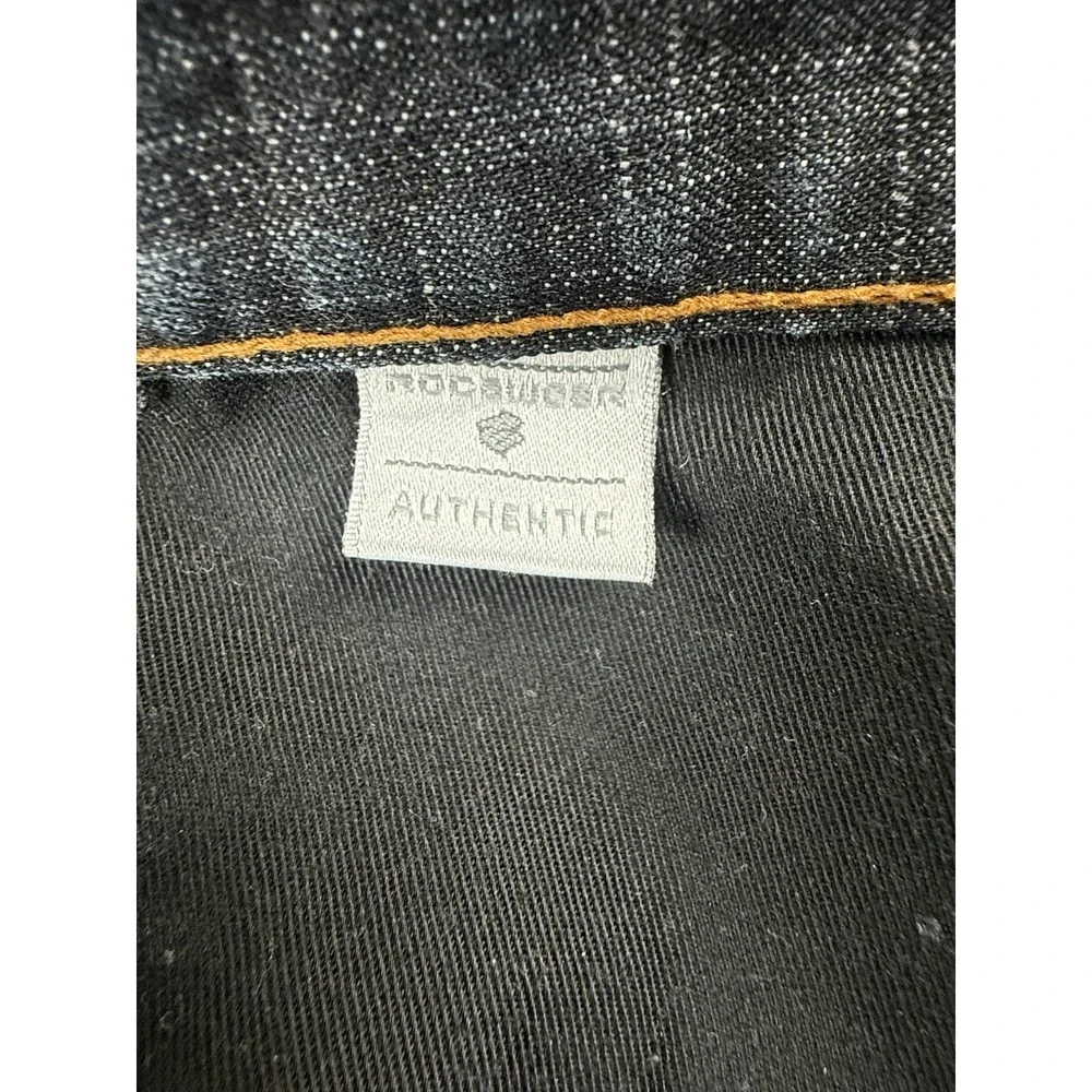 Vintage Y2K Rocawear Dark Wash Embroidered Pocket Jeans Size 34 X 32 Loose Baggy